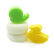 Kids body cleaning bath toy sponge set